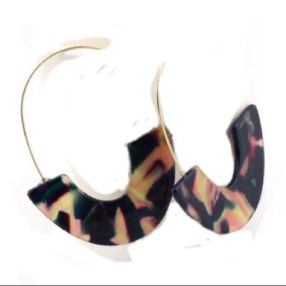 Tortoise Acrylic Earrings